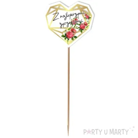 pik ozdobny z najlepszymi zyczeniami 24 cm