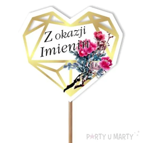 pik ozdobny z okazji imienin 24 cm