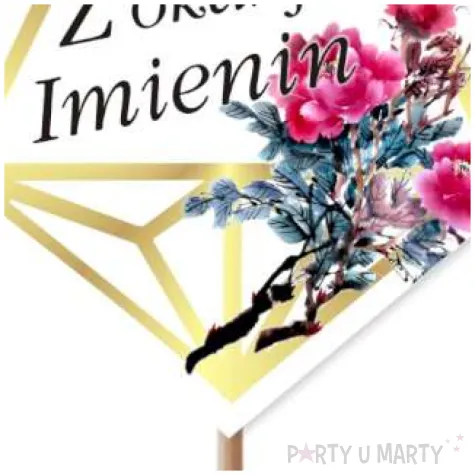 pik ozdobny z okazji imienin 24 cm