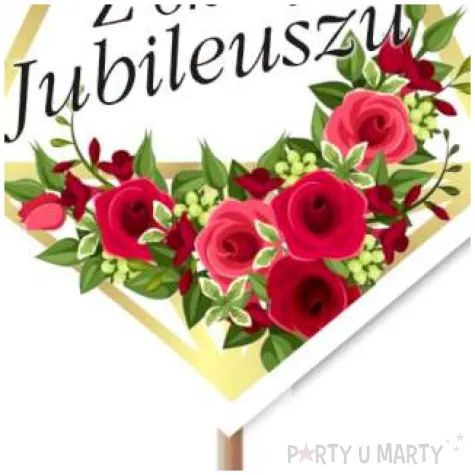 pik ozdobny z okazji jubileuszu 24 cm