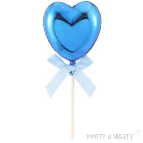 piker blekitne serduszko niebieski funny fashion 21 cm