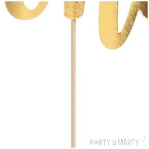 piker cyfra 1 one zloty partydeco 20 5 cm