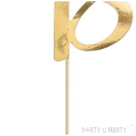 piker liczba 18 zloty partydeco 20 5 cm