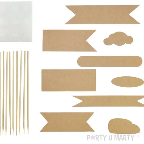 piker wlasny napis kraftowy arpex 9 szt