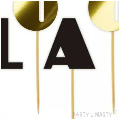 pikery 100 lat czarny zloty metalik 6 szt