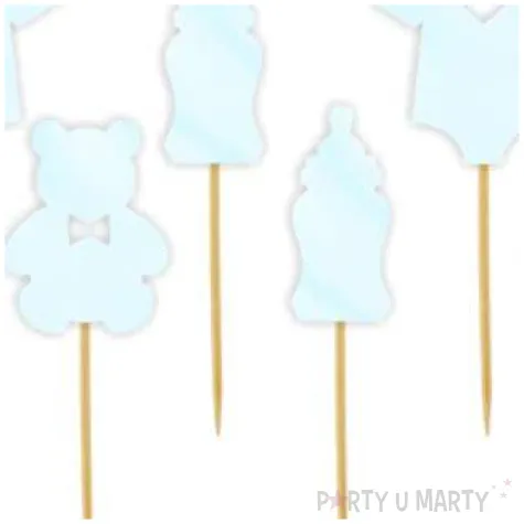 pikery baby shower boy spioszki blekitny perlowy 6 szt