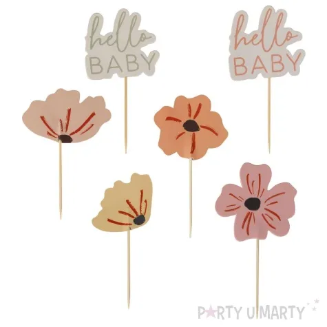 pikery baby shower hello baby amscan 12 szt