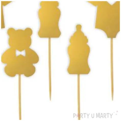 pikery baby shower spioszki zloty 6 szt