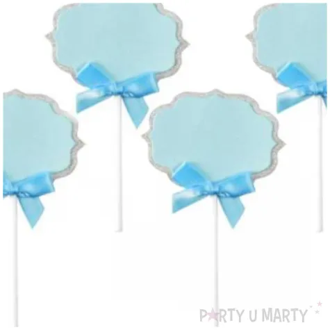 pikery chmurki kokardki niebieskie arpex 12 cm 6 szt