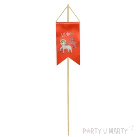 pikery choragiewka wielkanocna baranek z krzyzem czerwona arpex