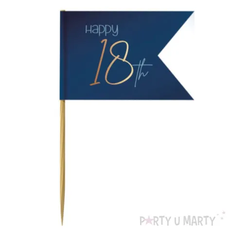 pikery choragiewki 18 granatowe folat 36 szt