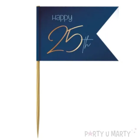 pikery choragiewki 25 granatowe folat 36 szt