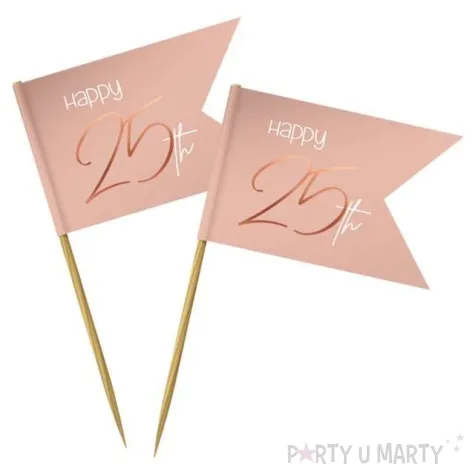 pikery choragiewki 25 rozowe folat 36 szt