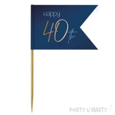 pikery choragiewki 40 granatowe folat 36 szt