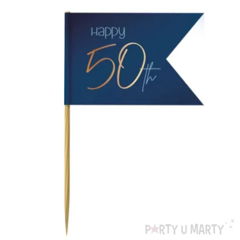 pikery choragiewki 50 granatowe folat 36 szt