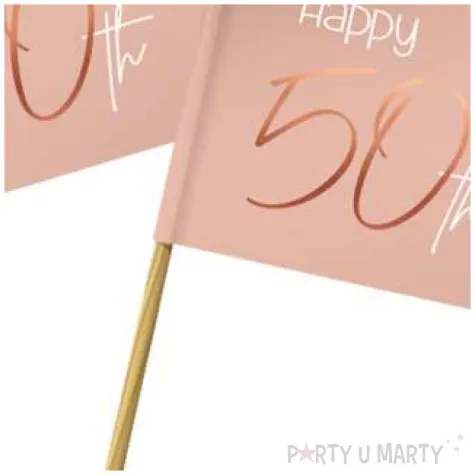 pikery choragiewki 50 rozowe folat 36 szt