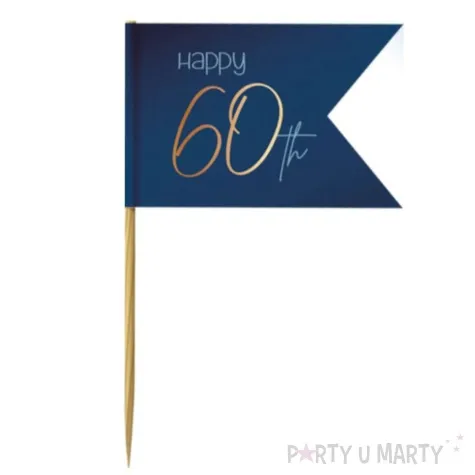 pikery choragiewki 60 granatowe folat 36 szt