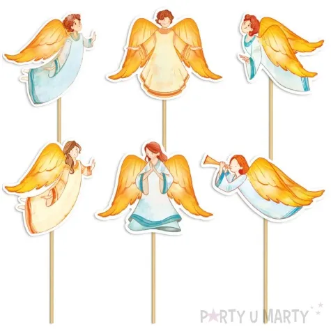 pikery chrzest swiety anioly mix partypal 6 szt