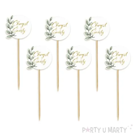 pikery chrzest swiety galazka oliwna godan 6 szt