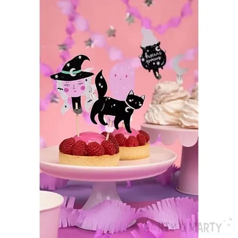 pikery czarownica halloween partydeco 5 szt