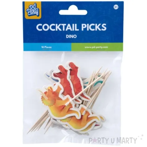 pikery dinozaury pd dino pd party 16 szt