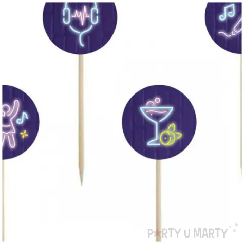 pikery disco neon congee 6 szt