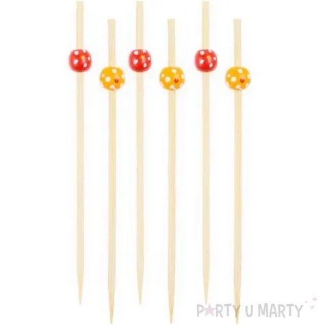 pikery drewniane kuleczki mix pomaranczowy godan 120 szt