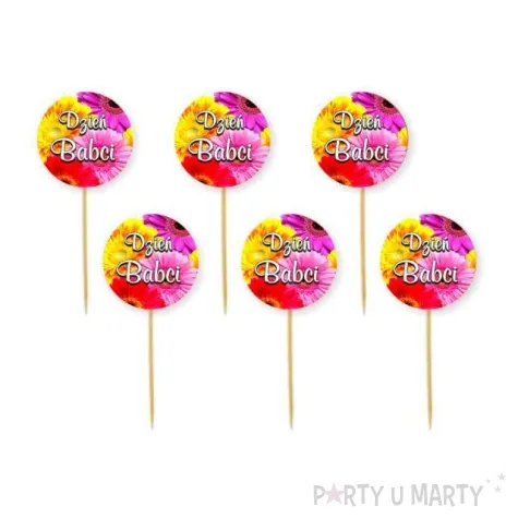 pikery dzien babci gerbery mix 6 szt