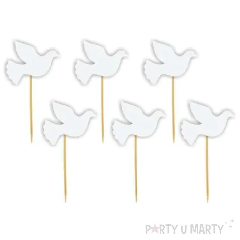 pikery golab biale 9 cm 6 szt