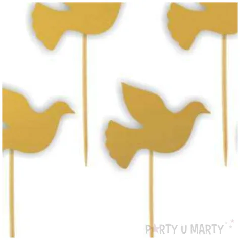 pikery golab zlote 9 cm 6 szt