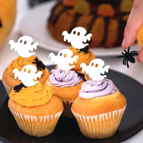 pikery halloween duszki biale 6 szt