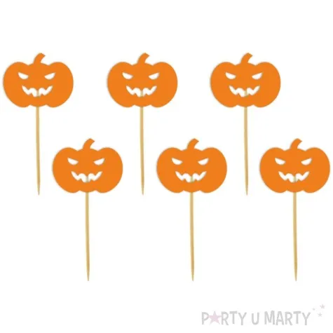 pikery halloween dynia pomaranczowe 6 szt