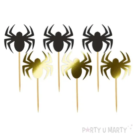 pikery halloween pajak zloto czarne 6 szt