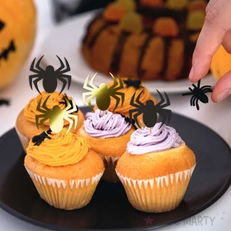 pikery halloween pajak zloto czarne 6 szt