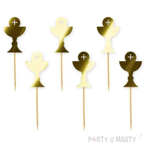 pikery hostia zlote metalik 6 szt