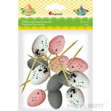 pikery jajka mix titanum 7 5 cm 12 szt