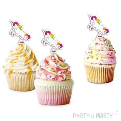 pikery jednorozec teczowy 6 szt