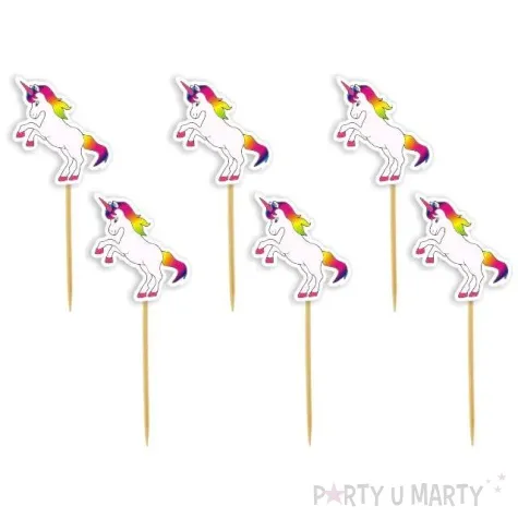 pikery jednorozec teczowy 6 szt