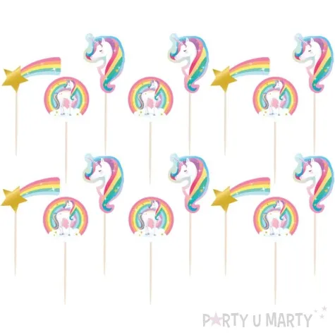 pikery jednorozec unicorn pd party 16 szt