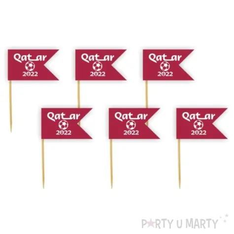 pikery katar 2022 bordowe 6 szt