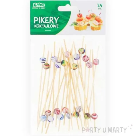 pikery koktajlowe ceramiczne kuleczki mix godan 24 szt