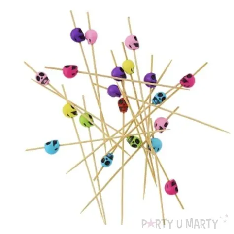 pikery koktajlowe czaszki 12 cm 20 szt