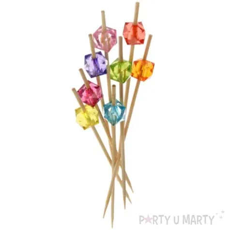 pikery koktajlowe diamenciki 12cm 24 szt