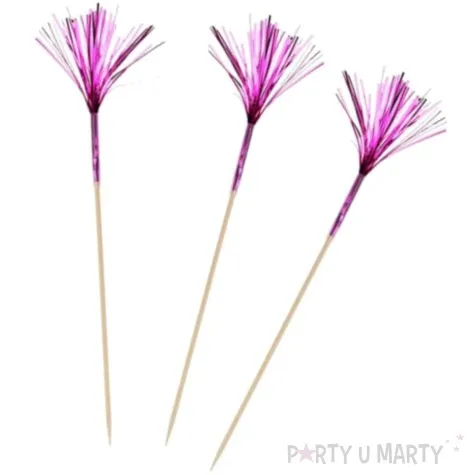 pikery koktajlowe fioletowe palmy mix ravi 12 szt