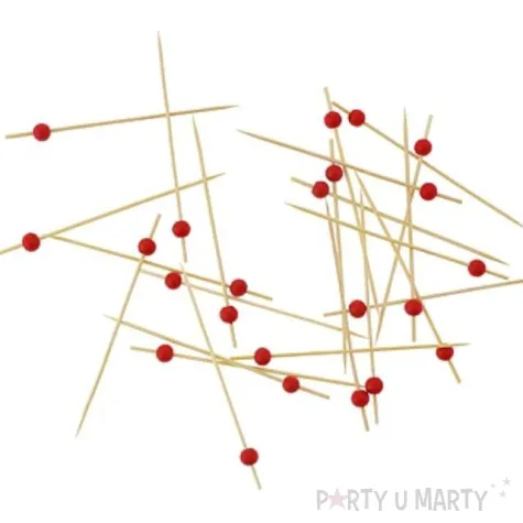 pikery koktajlowe red dot 15 cm 50 szt