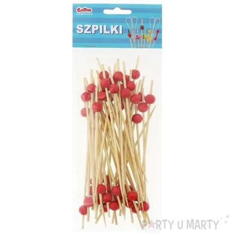 pikery koktajlowe red dot 15 cm 50 szt