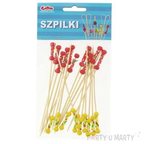 pikery koktajlowe yellow red 12 cm 20 szt