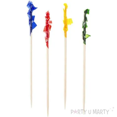 pikery kolorowe plomienie mix godan 130 szt