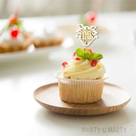 pikery komunia ihs boho 8 cm 6 szt