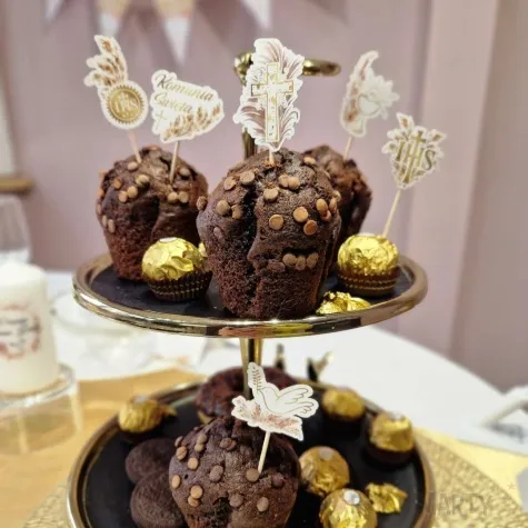 pikery komunia ihs boho 8 cm 6 szt